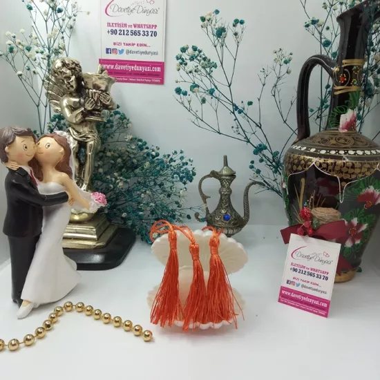 Turuncu Davetiye Püskülü ve Püskül Fiyatları